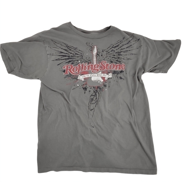 MENS LARGE VINTAGE ROLLING STONE ALL THE NEWS THAT FITS T-SHIRT - Picture 1 of 6
